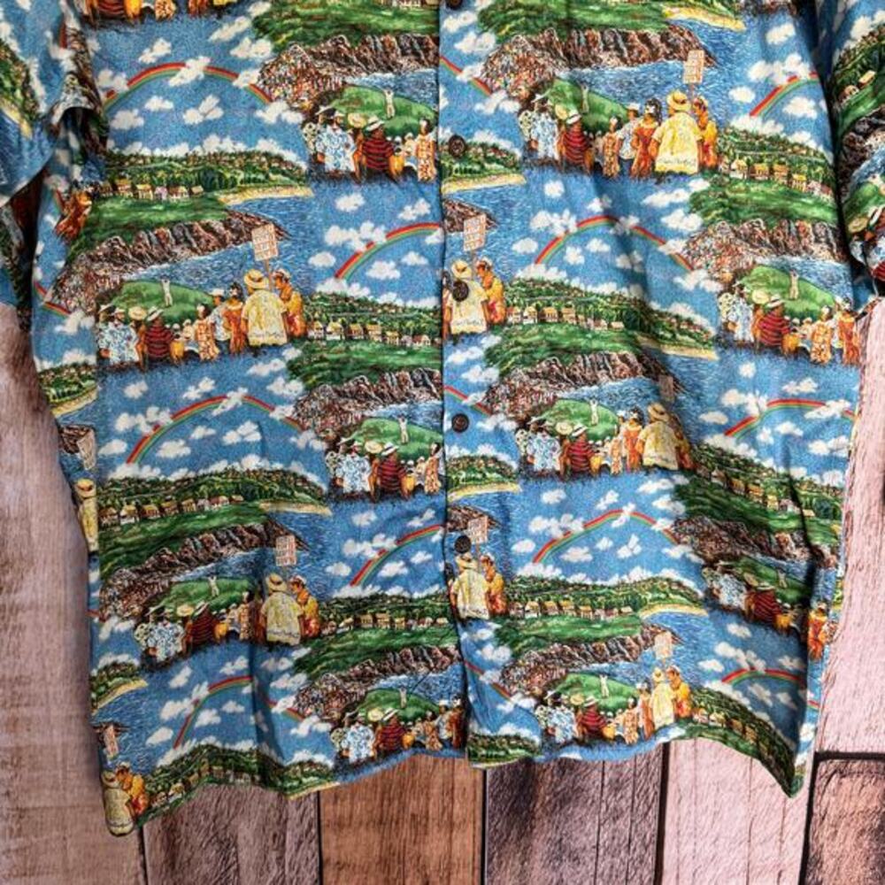 Reyn Spooner X Guy Buffet Hawaiian Shirt Short Sleeve Golf Kapalua 5th Hole L‎ - Picture 4 of 7